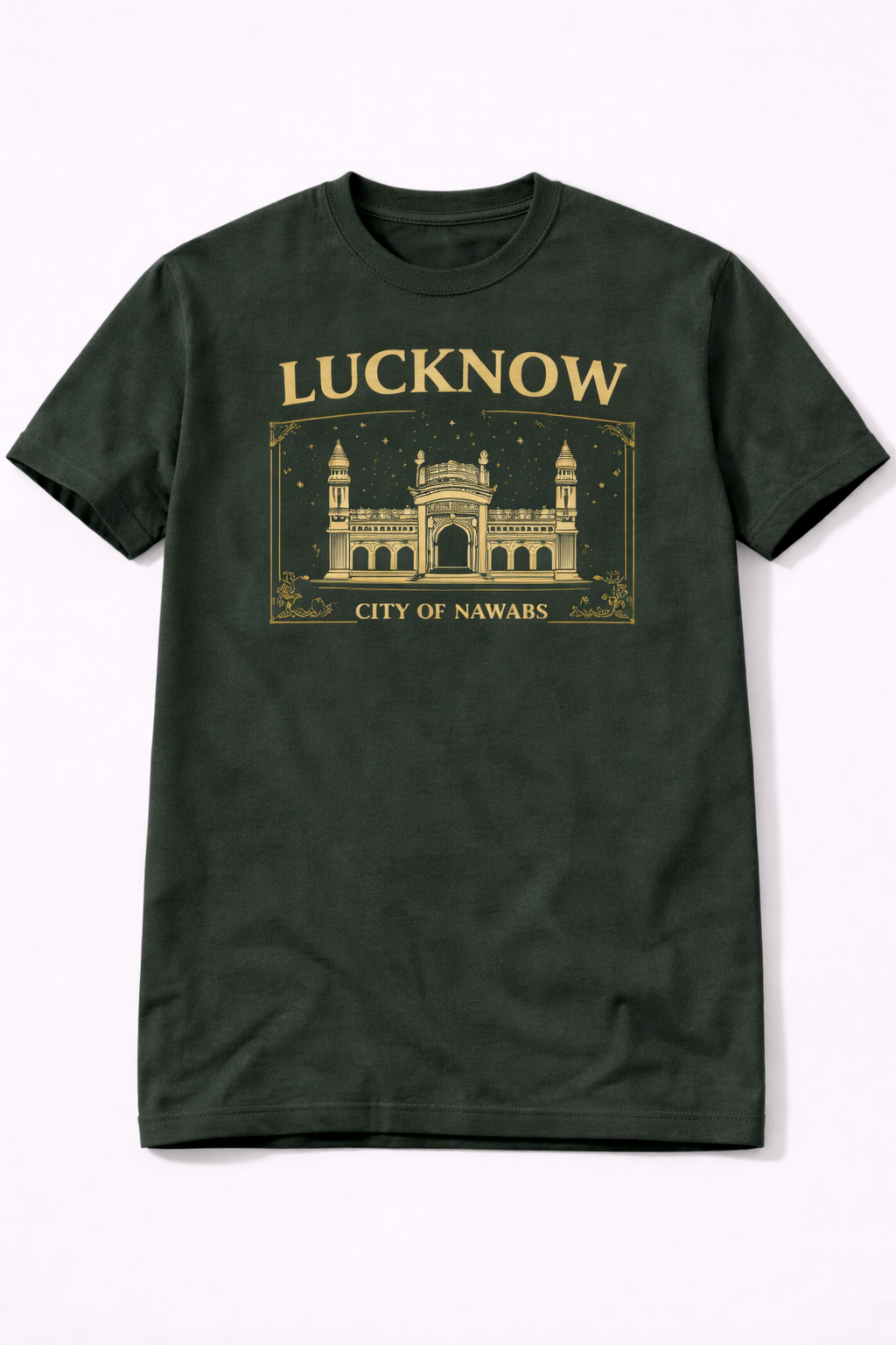 Lucknow Heritage Round Collar Tee